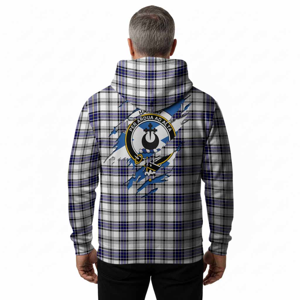 Hannay Clan Crest In Me Tartan Hoodie Scotland Flag Style