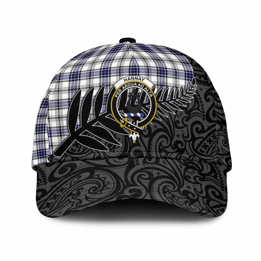 Hannay Crest Tartan Classic Cap with New Zealand Silver Fern Half Style