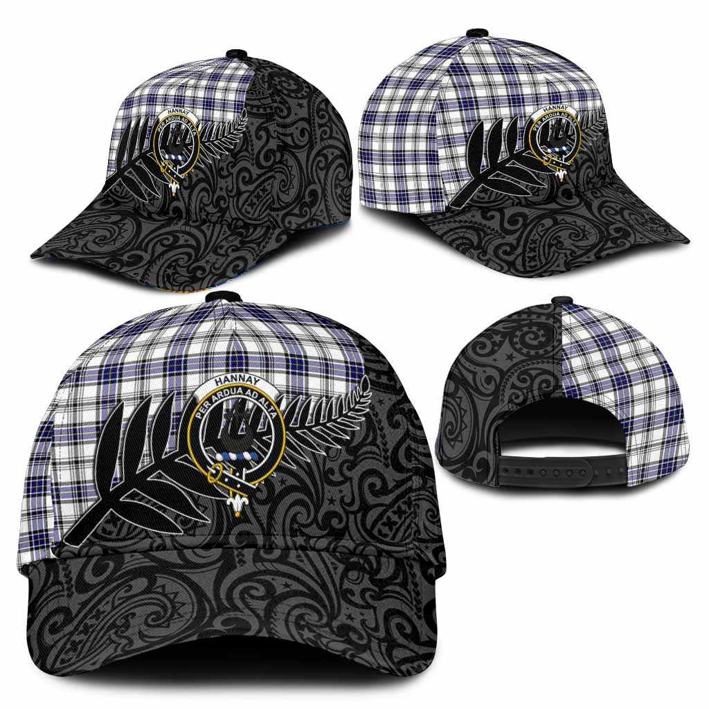 Hannay Crest Tartan Classic Cap with New Zealand Silver Fern Half Style