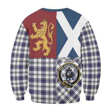 Hannay Crest Tartan Sweatshirt with Lion Rampant Saltire Style
