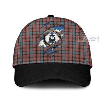 Hannay Dress Tartan Classic Cap with Family Crest In Me Style