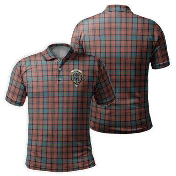 Hannay Dress Tartan Men's Polo Shirt with Family Crest