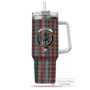 Hannay Dress Tartan and Family Crest Tumbler with Handle