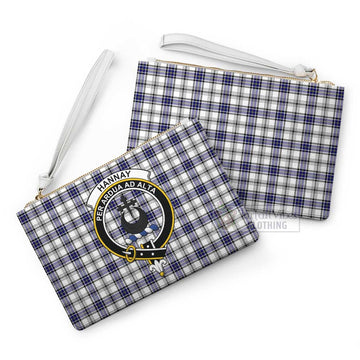 Tartan Vibes Clothing Hannay Family Crest Tartan Clutch Bag