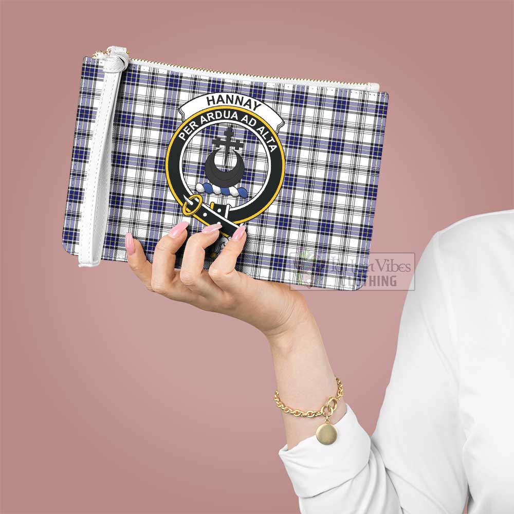 Tartan Vibes Clothing Hannay Family Crest Tartan Clutch Bag
