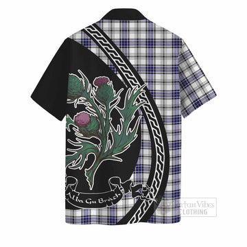 Hannay Family Crest Tartan Hawaiian Shirt Alba Thistle Inspired - Tartan Vibes Clothing