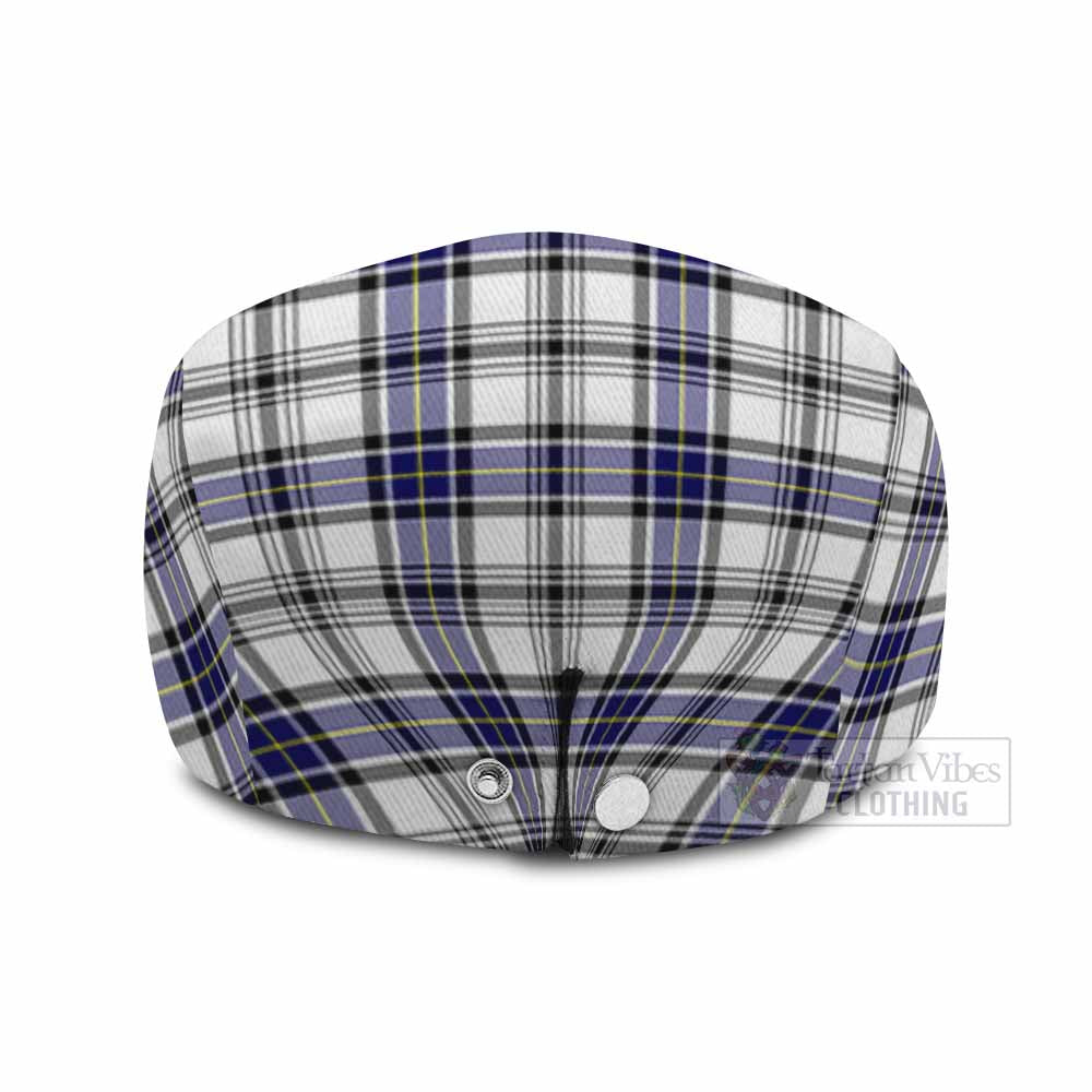 Hannay Family Crest Tartan Jeff Cap, Tartan Flat Cap