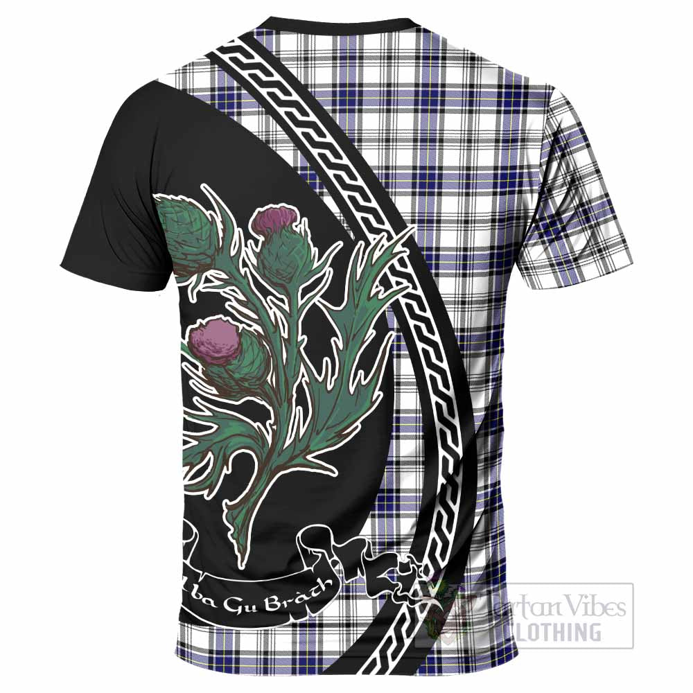 Hannay Family Crest Tartan T-Shirt Alba Thistle Inspired - Tartan Vibes Clothing