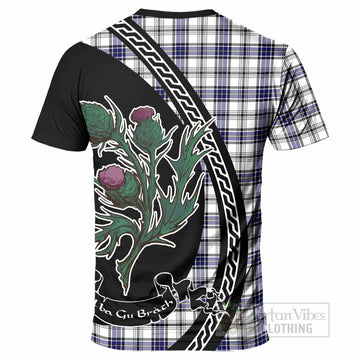 Hannay Family Crest Tartan T-Shirt Alba Thistle Inspired - Tartan Vibes Clothing