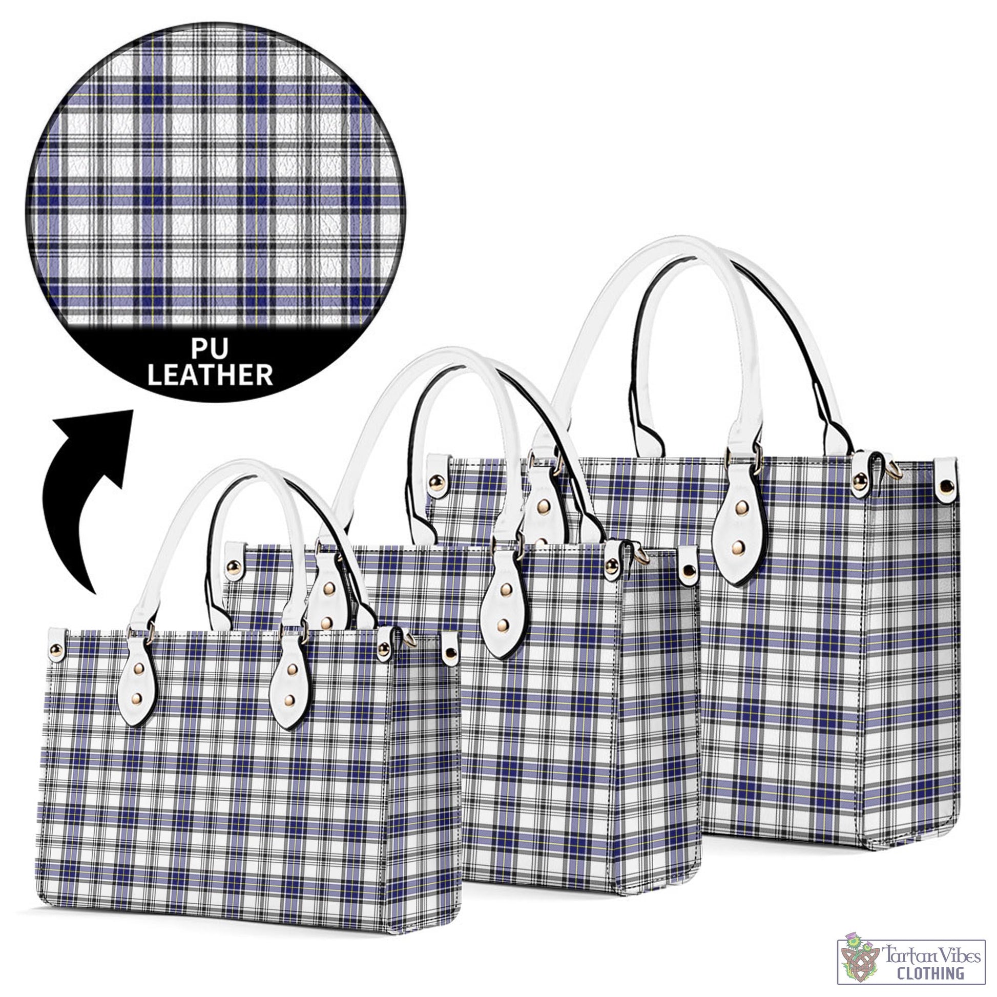 Tartan Vibes Clothing Hannay Modern Tartan Luxury Leather Handbags