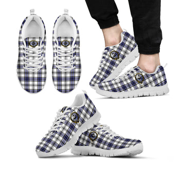 Hannay Modern Tartan Sneakers with Family Crest