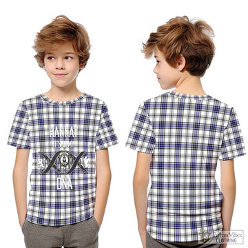 Hannay Tartan Kid T-Shirt with Family Crest DNA In Me Style Youth XL Size14 - Tartanvibesclothing Shop
