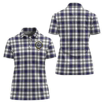 Hannay Tartan Polo Shirt with Family Crest For Women