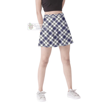 Hannay Tartan Women's Plated Mini Skirt Cross Style