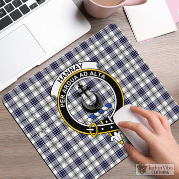 Hannay Modern Tartan Mouse Pad with Family Crest