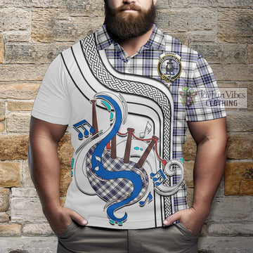 Hannay Tartan Polo Shirt with Epic Bagpipe Style