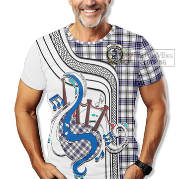 Hannay Tartan T-Shirt with Epic Bagpipe Style
