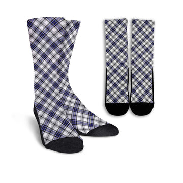 Hannay Tartan Crew Socks Cross Style