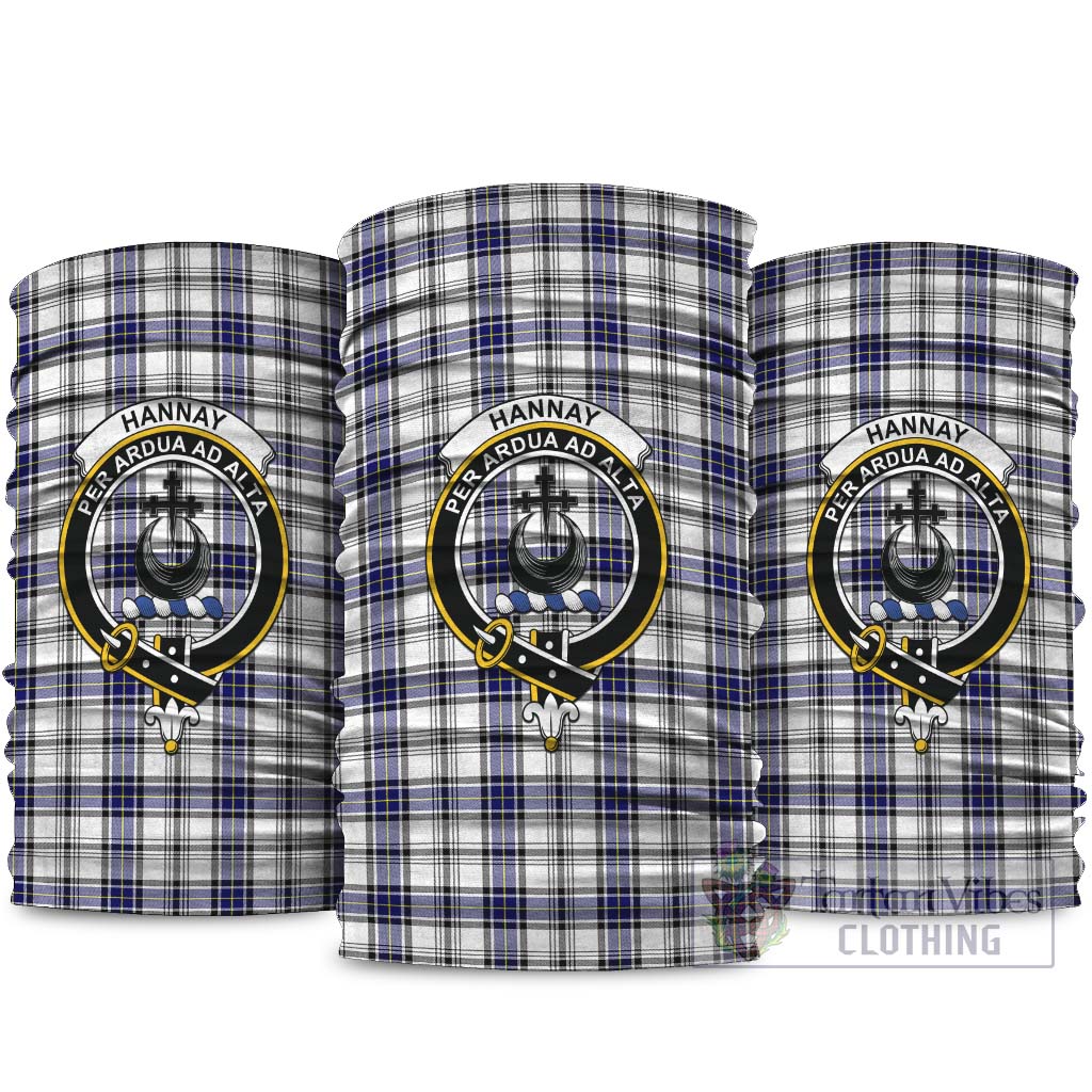Hannay Modern Tartan Neck Gaiters, Tartan Bandanas, Tartan Head Band with Family Crest