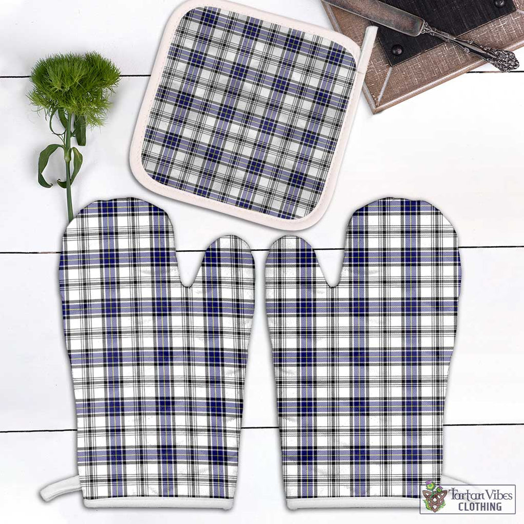 Hannay Tartan Combo Oven Mitt & Pot-Holder Combo 1 Oven Mitt & 1 Pot-Holder White - Tartan Vibes Clothing