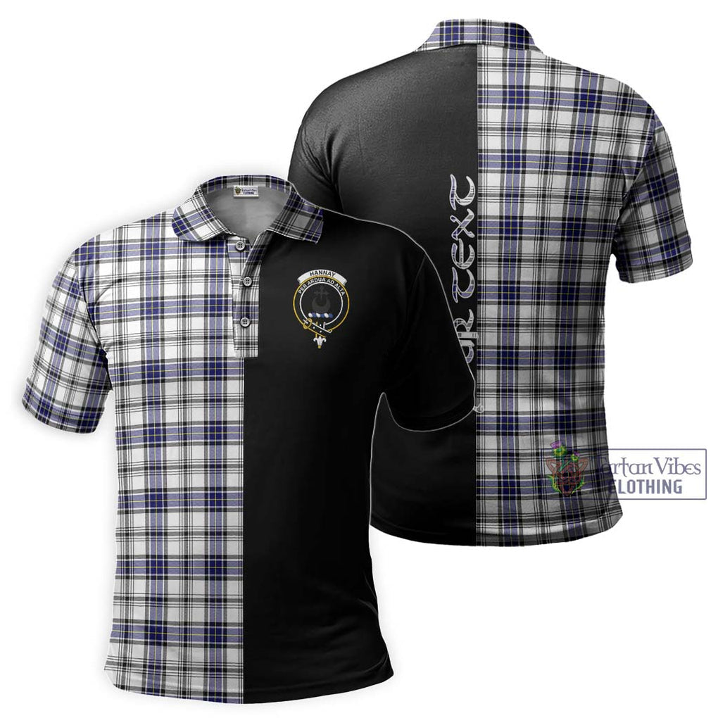 Hannay Tartan Polo Shirt with Family Crest and Half Of Me Style Kid - Tartanvibesclothing Shop