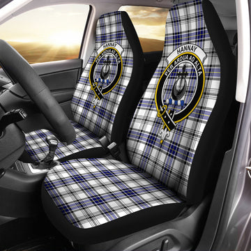 Hannay Modern Tartan Car Seat Cover with Family Crest One Size - Tartanvibesclothing