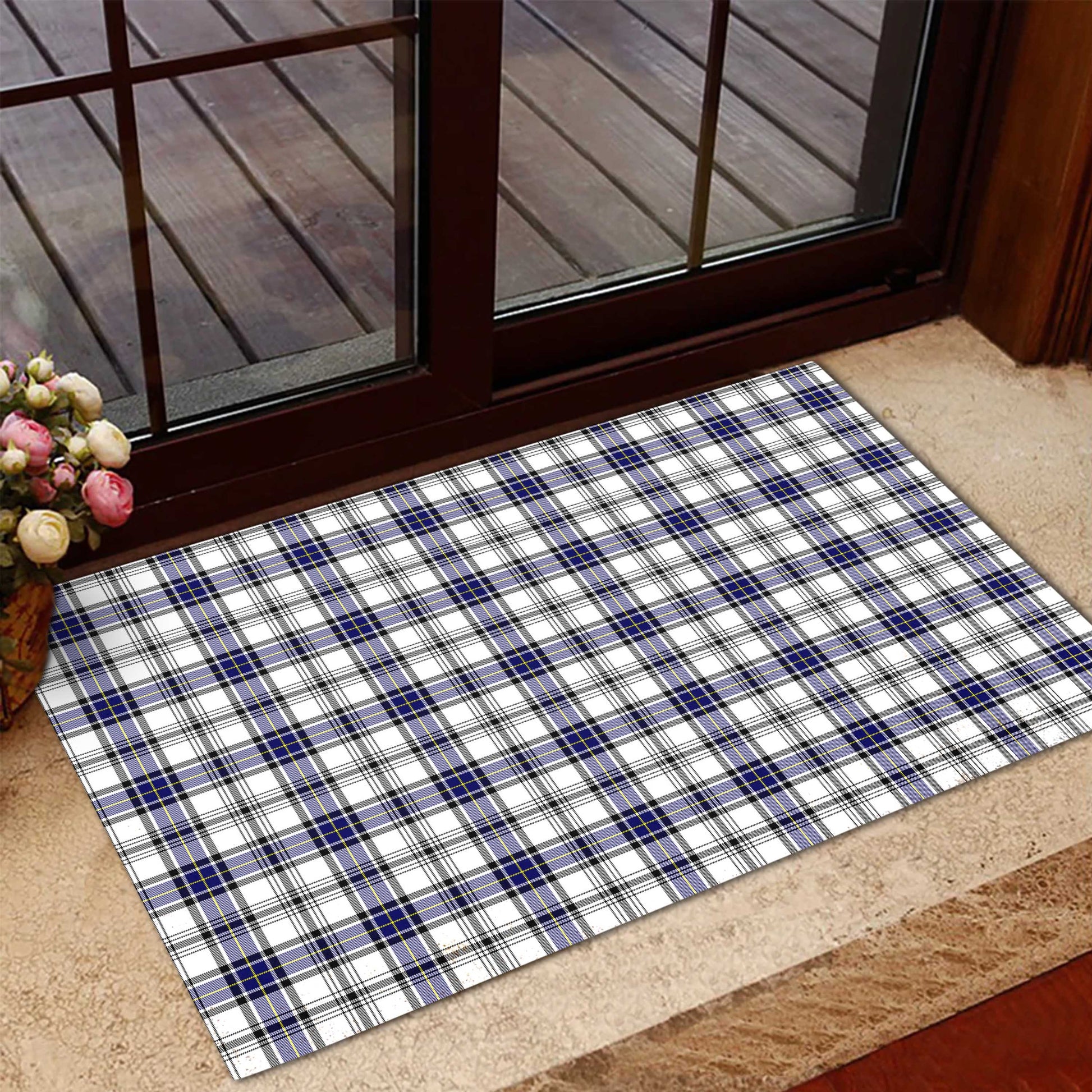 Hannay Modern Tartan Door Mat - Tartanvibesclothing