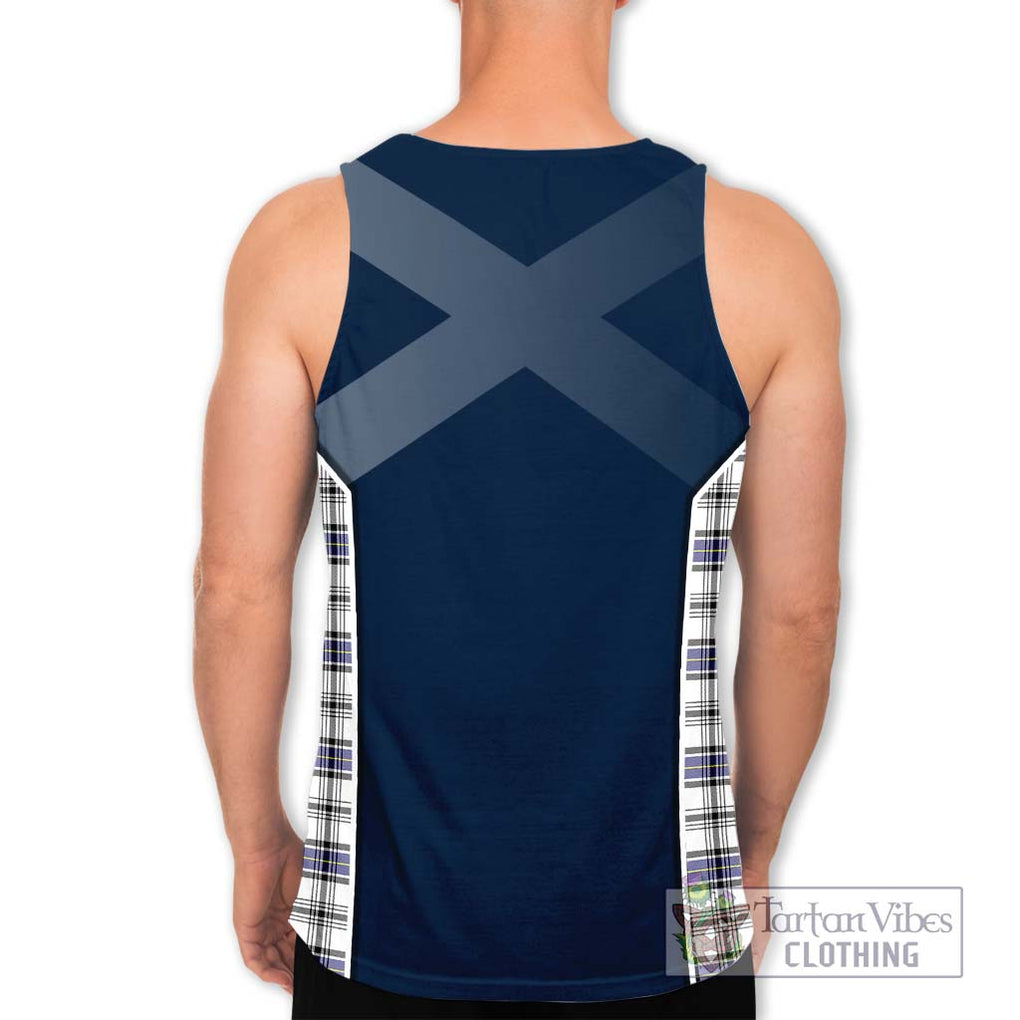 Hannay Tartan Men's Tank Top with Family Crest and Lion Rampant Vibes Sport Style - Tartan Vibes Clothing