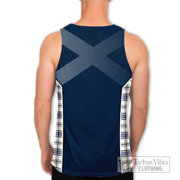 Hannay Tartan Men's Tank Top with Family Crest and Lion Rampant Vibes Sport Style - Tartan Vibes Clothing