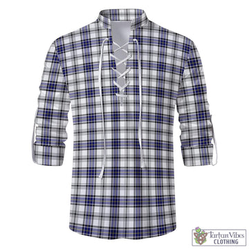 Tartan Vibes Clothing Hannay Modern Tartan Men's Scottish Traditional Jacobite Ghillie Kilt Shirt