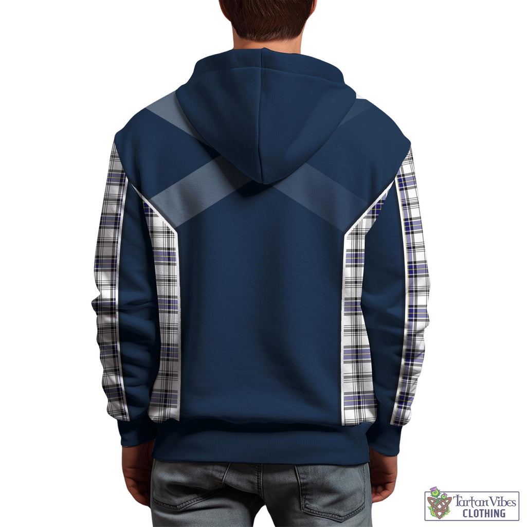 Tartan Vibes Clothing Hannay Modern Tartan Hoodie with Family Crest and Scottish Thistle Vibes Sport Style