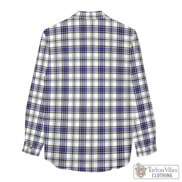 Hannay Tartan Women's Casual Shirt with Family Crest
