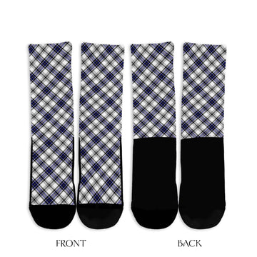 Hannay Tartan Crew Socks Cross Style