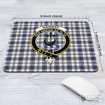 Hannay Modern Tartan Mouse Pad with Family Crest