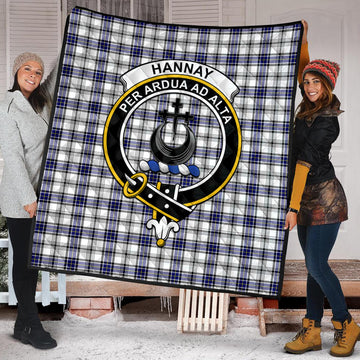 Hannay Modern Tartan Quilt with Family Crest