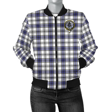 Hannay Tartan Bomber Jacket with Family Crest