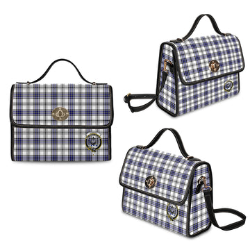 Hannay Tartan Waterproof Canvas Bag with Family Crest