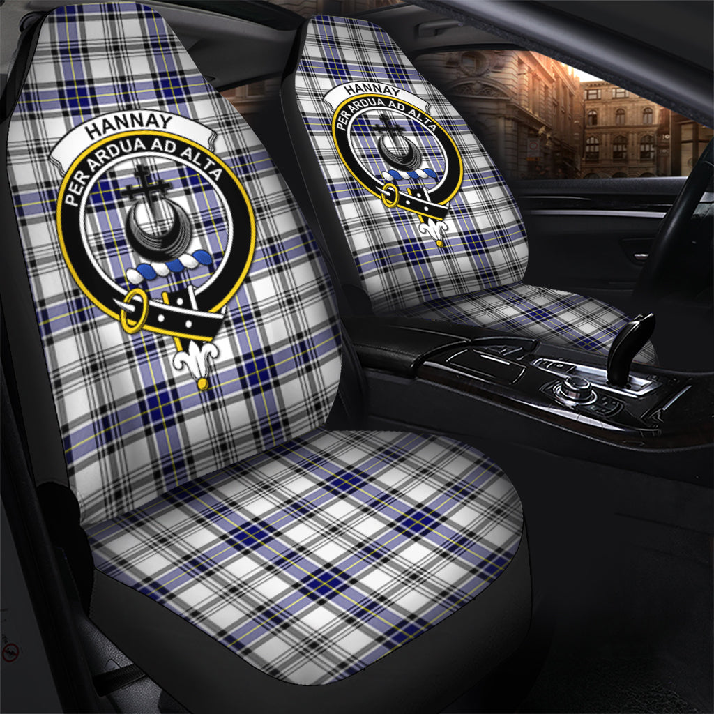 Hannay Modern Tartan Car Seat Cover with Family Crest - Tartanvibesclothing