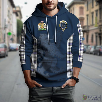 Hannay Modern Tartan Hoodie with Family Crest and Lion Rampant Vibes Sport Style