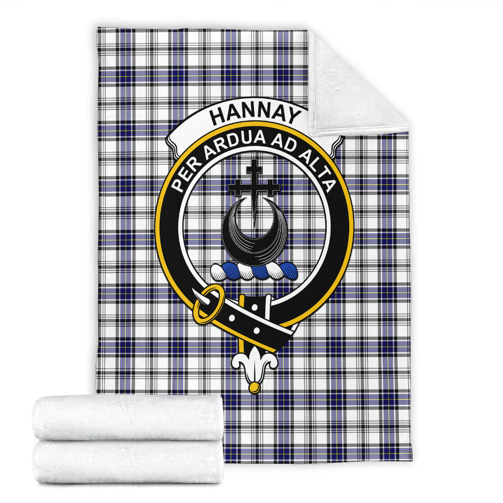 hannay-modern-tartab-blanket-with-family-crest