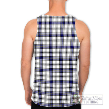 Hannay Tartan Men's Tank Top with Family Crest DNA In Me Style - Tartanvibesclothing Shop