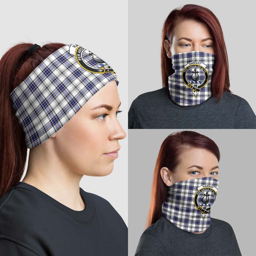 Hannay Modern Tartan Neck Gaiters, Tartan Bandanas, Tartan Head Band with Family Crest