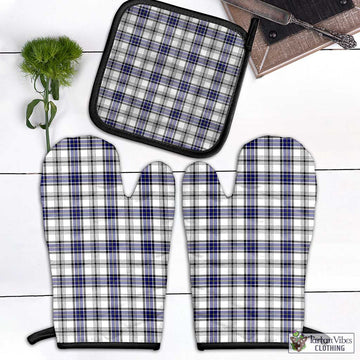 Hannay Tartan Combo Oven Mitt & Pot-Holder Combo 1 Oven Mitt & 1 Pot-Holder Black - Tartan Vibes Clothing