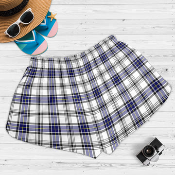 hannay-modern-tartan-womens-shorts-with-family-crest