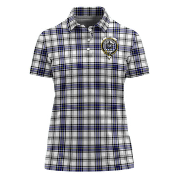 Hannay Tartan Polo Shirt with Family Crest For Women