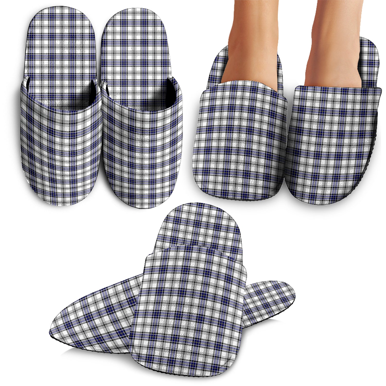 Hannay Modern Tartan Home Slippers - Tartanvibesclothing