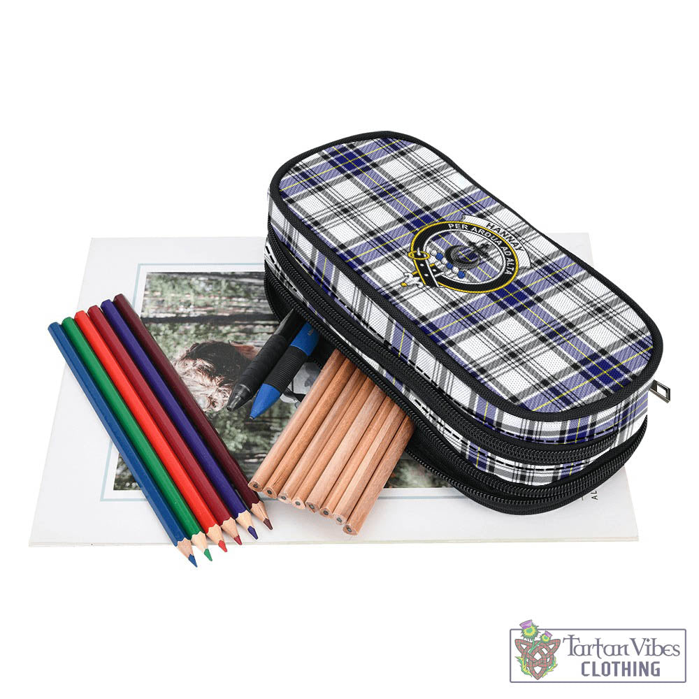 Tartan Vibes Clothing Hannay Modern Tartan Pen and Pencil Case with Family Crest