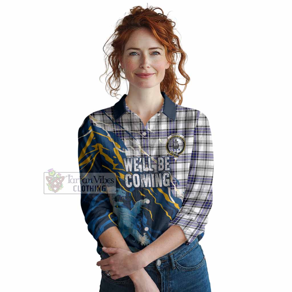 Hannay Scotland Tartan Women Casual Shirt WC2026 Football - We'll Be Coming