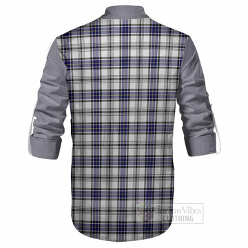 Hannay Tartan Accent Ghillie Shirt with Family Crest