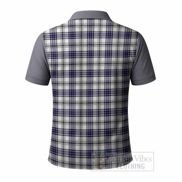 Hannay Tartan Accent Polo Shirt with Family Crest
